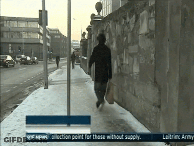 Slipping On Ice GIF