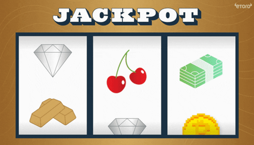 Slot Machine Bitcoin Jackpot GIF