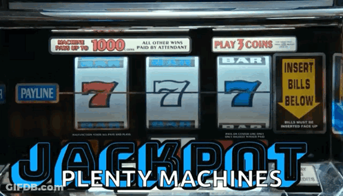 Slot Machine Jackpot Plenty GIF