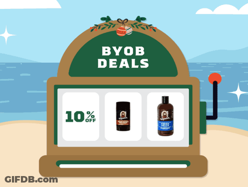 Slot Machine Saying BYOB Deals GIF