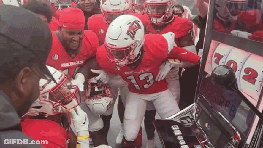 Slot Machine Unlv Players Playing GIF