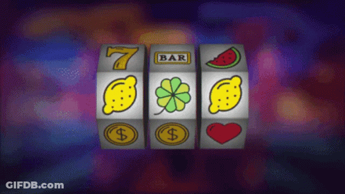 Slot Machine With Number 7 On Top GIF
