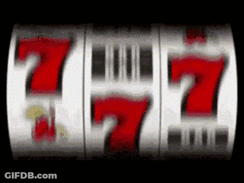 Slot Machine With Seven GIF