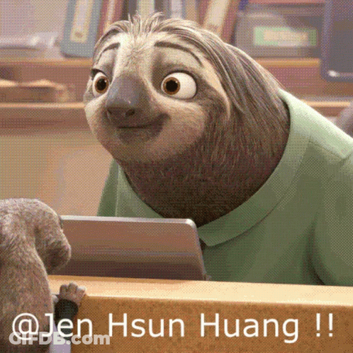 Sloth In Green Shirt Looking At Tablet GIF