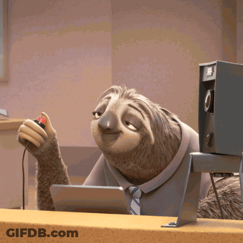 Sloth Priscilla Snapping Pictures Zootopia GIF