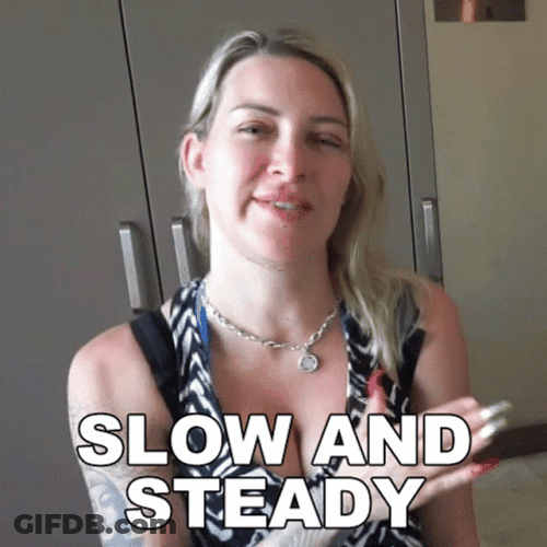 Slow And Steady Tracy Kiss GIF