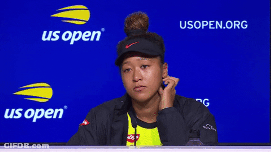 Slow Blink Bored Naomi Osaka GIF