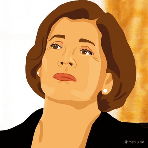 Slow Blink Cartoon Lucille Bluth GIF