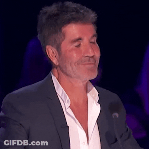 Slow Blink Simon Cowell AGT GIF