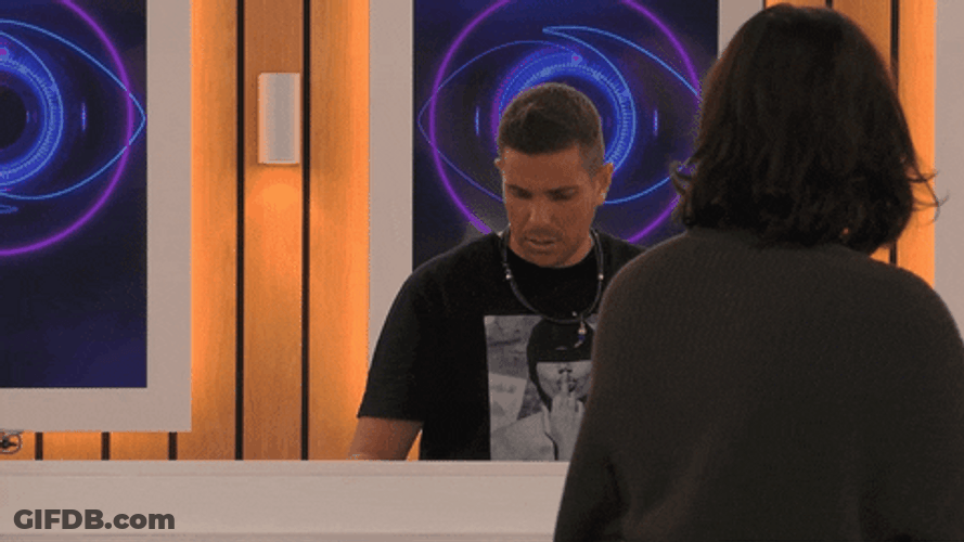 Slow Blink Surprised Reaction Looking Up GIF