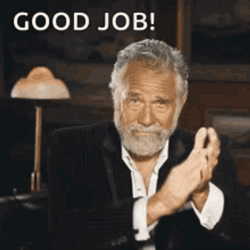 Slow Clap Nod Old Man GIF