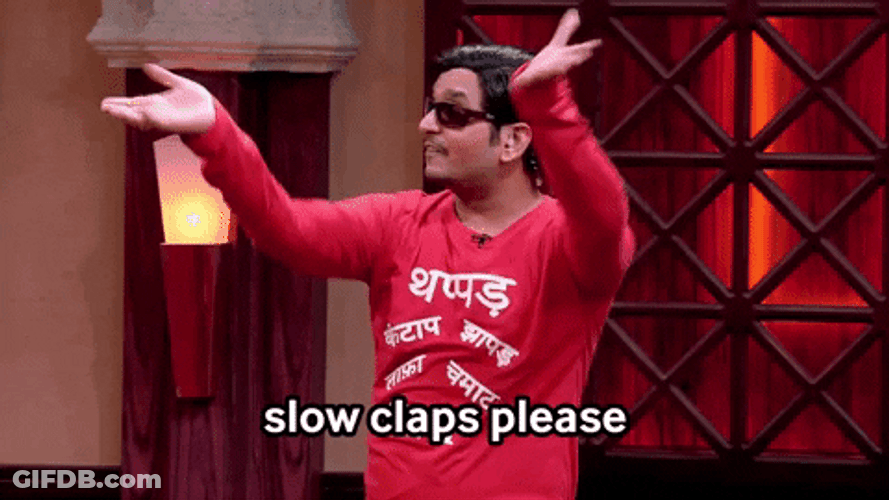 Slow Clap Please Clapping Meme GIF