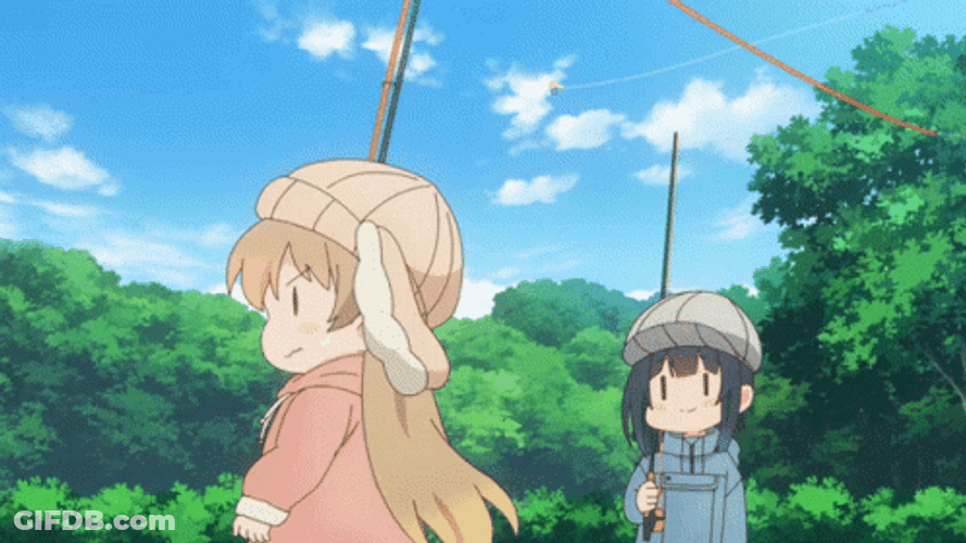 Slow Fishing Anime Loop GIF