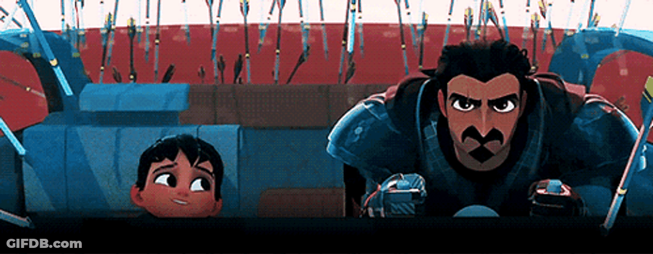 Slow Glancing Nimona Movie GIF