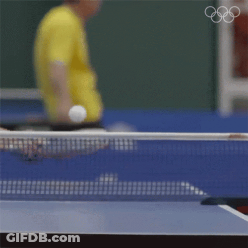 Slow Motion Ball Rolling Table Tennis Sport GIF