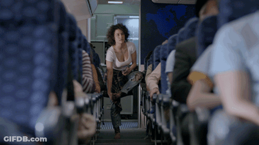 Slow Motion Broad City Run GIF
