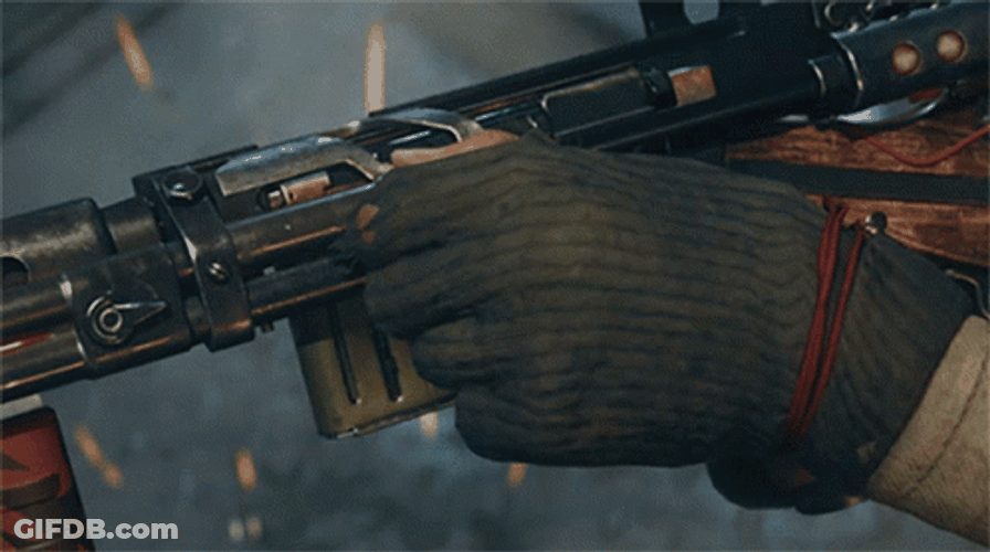 Slow Motion Call Of Duty Loading Gun GIF
