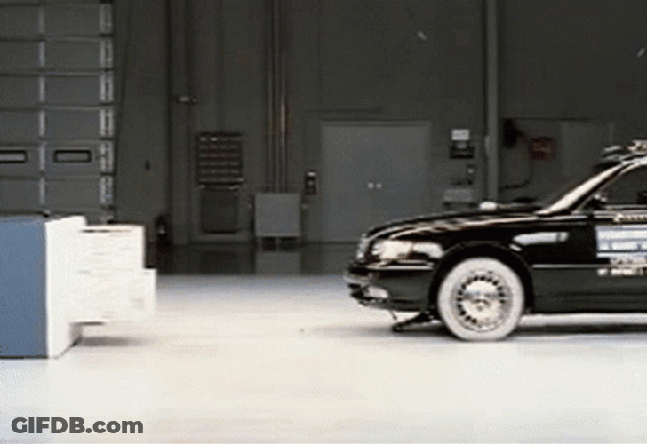 Slow Motion Car Crash GIF