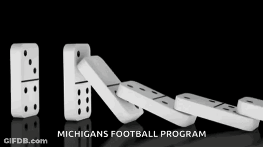 Slow Motion Dominoes Collapsing GIF