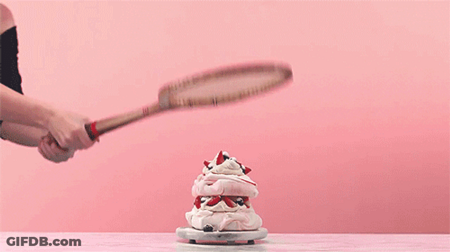 Slow Motion Food Smash GIF