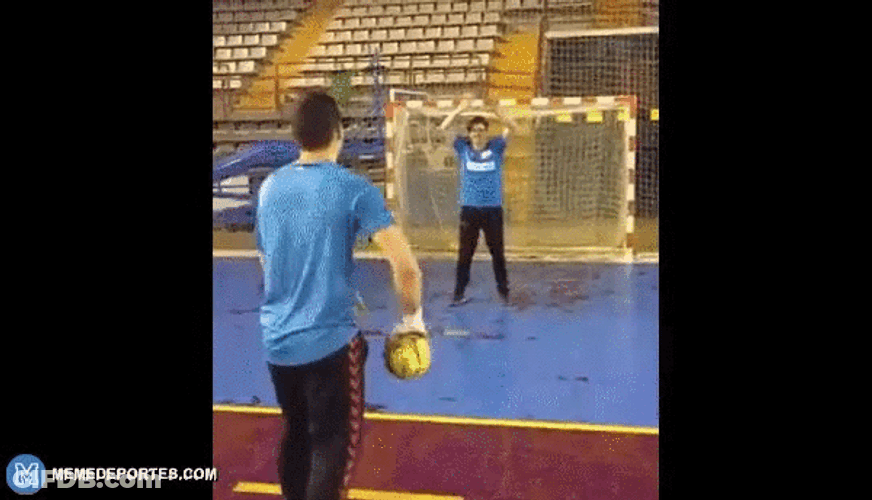Slow Motion Handball Playing GIF