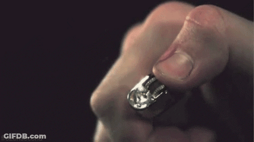 Slow Motion Lighter Flame GIF