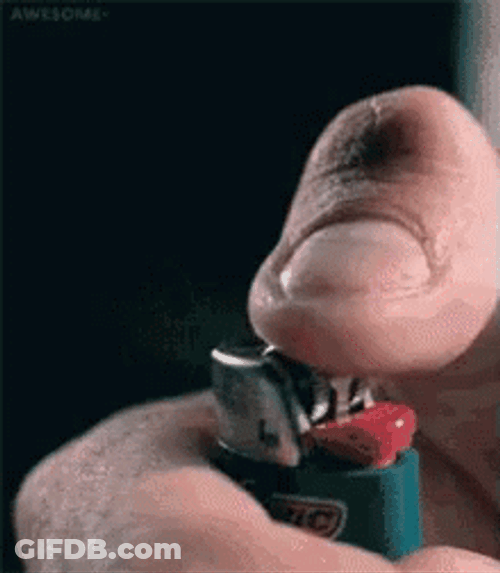 Slow Motion Lighter Spark GIF