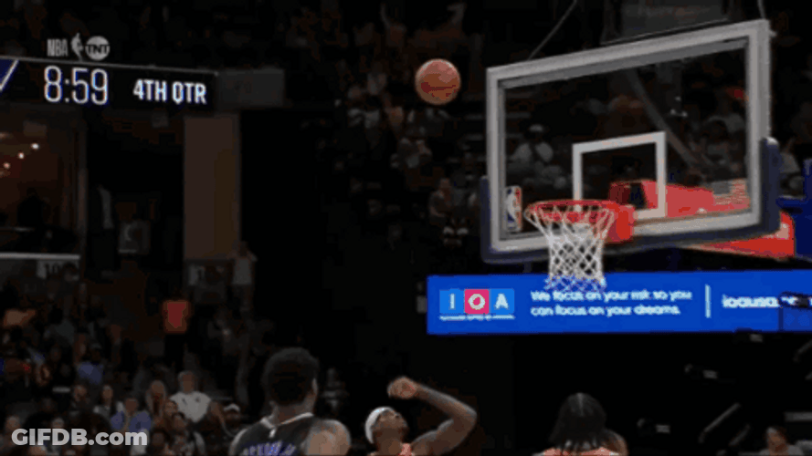 Slow Motion Poster Dunk GIF
