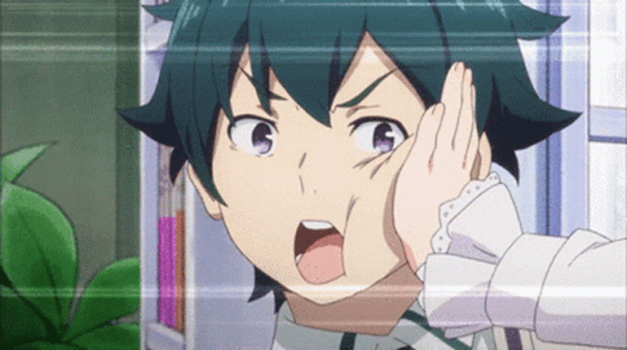 Slow Motion Powerful Anime Slap GIF