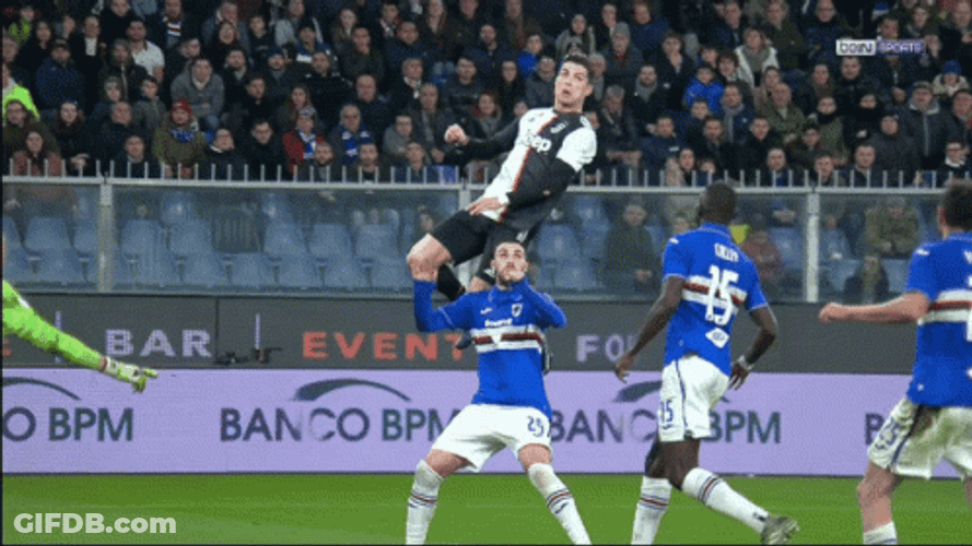 Slow Motion Ronaldo Goal GIF