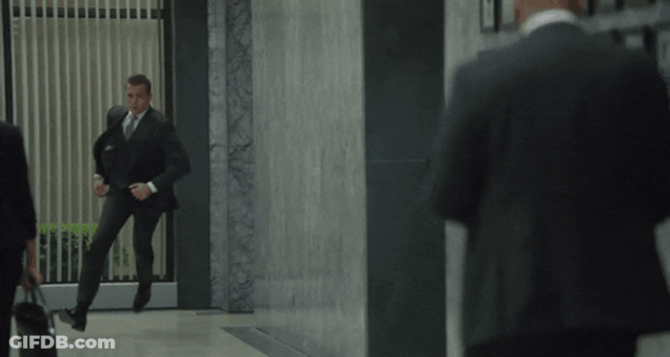 Slow Motion Running Late GIF