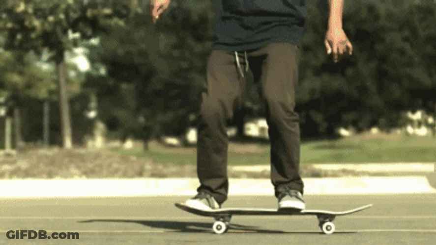 Slow Motion Skateboard Trick GIF