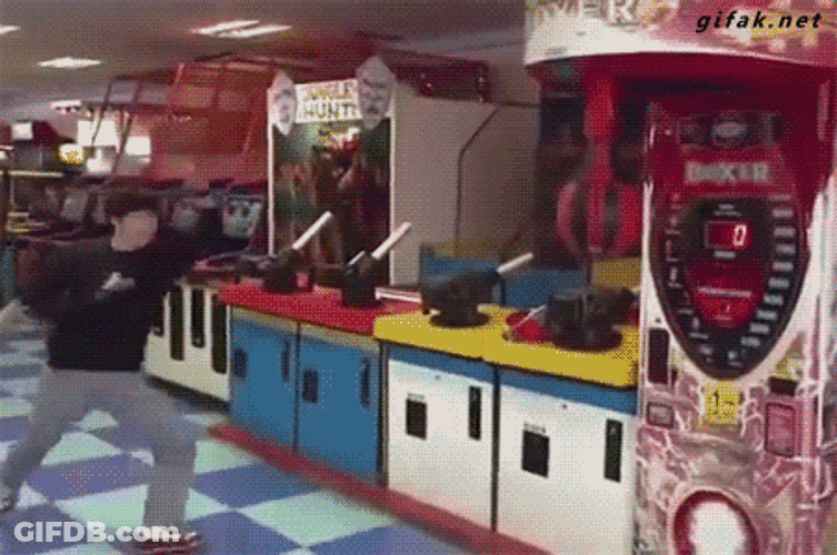 Slow Motion Spinning Back Kick GIF