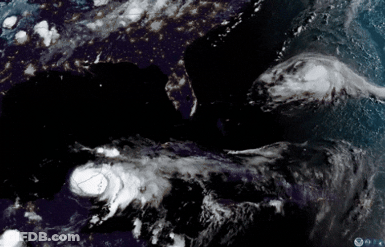 Slow Moving Tropical Storm Time Lapse GIF