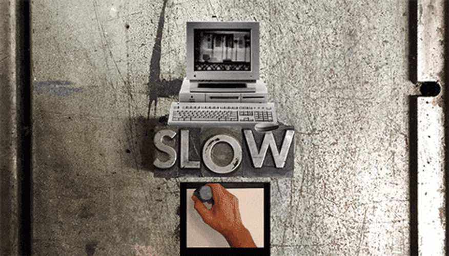 Slow Old School Technology GIF