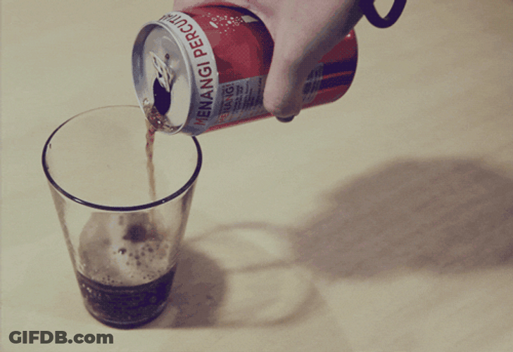 Slow Pouring Soda In Can GIF