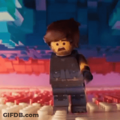 Slowly Diminishing Lego Man GIF