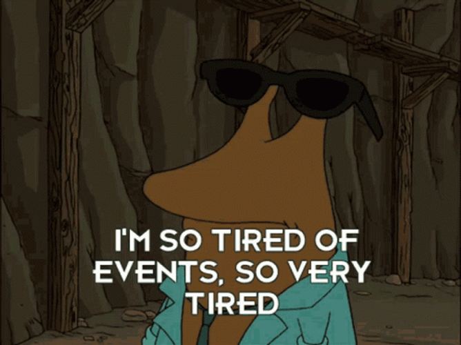 Slurms MacKenzie Wearing Black Shades So Tired GIF