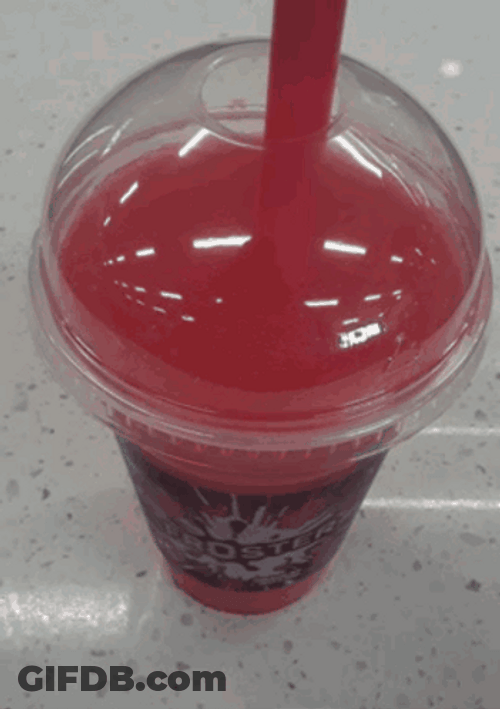 Slushy Red Slurpee GIF