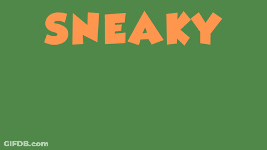Sly Fox Hiding Under Box GIF