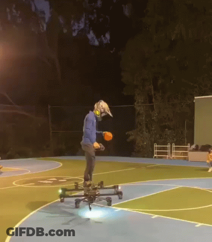 Small Black Drone On Counter GIF