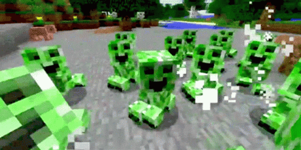 Small Creeper Attack GIF
