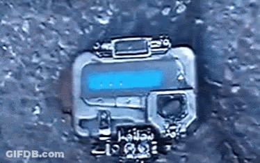 Small Device With Blue Light GIF