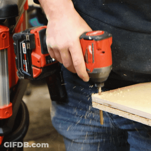 Small Drill On A Plank GIF