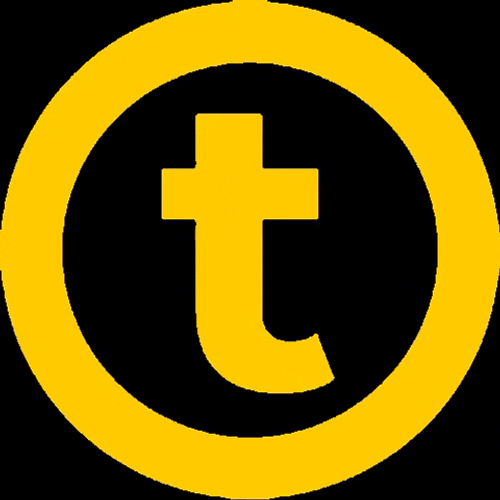 Small Letter T Spinning Inside Circle GIF