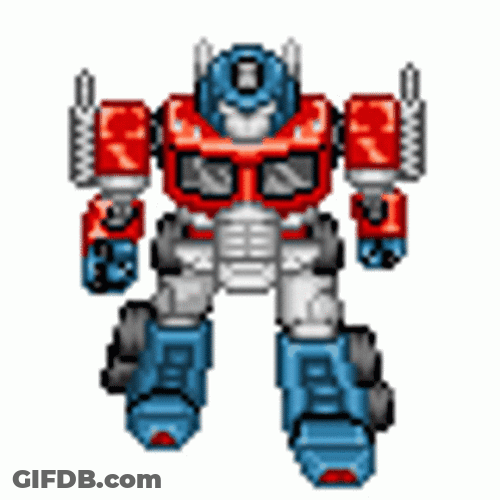 Small Optimus Prime Toy GIF