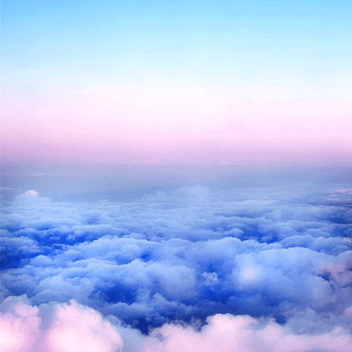 Small Paper Plane Aesthetic Clouds GIF