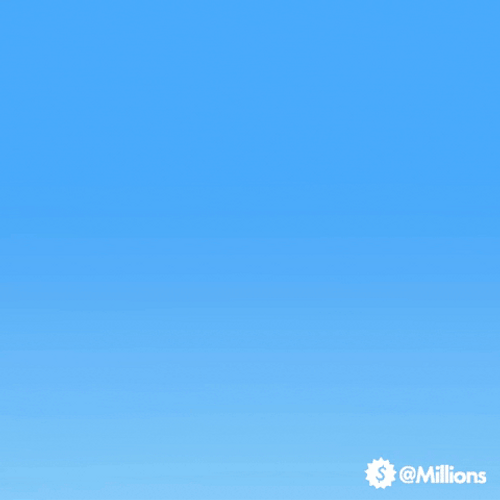 Small Plane Cloud Art GIF