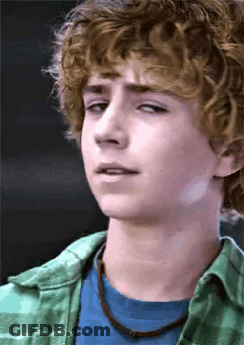Small Smile Percy Jackson GIF