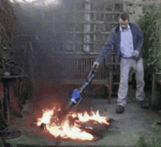 Small Yard On Fire GIF